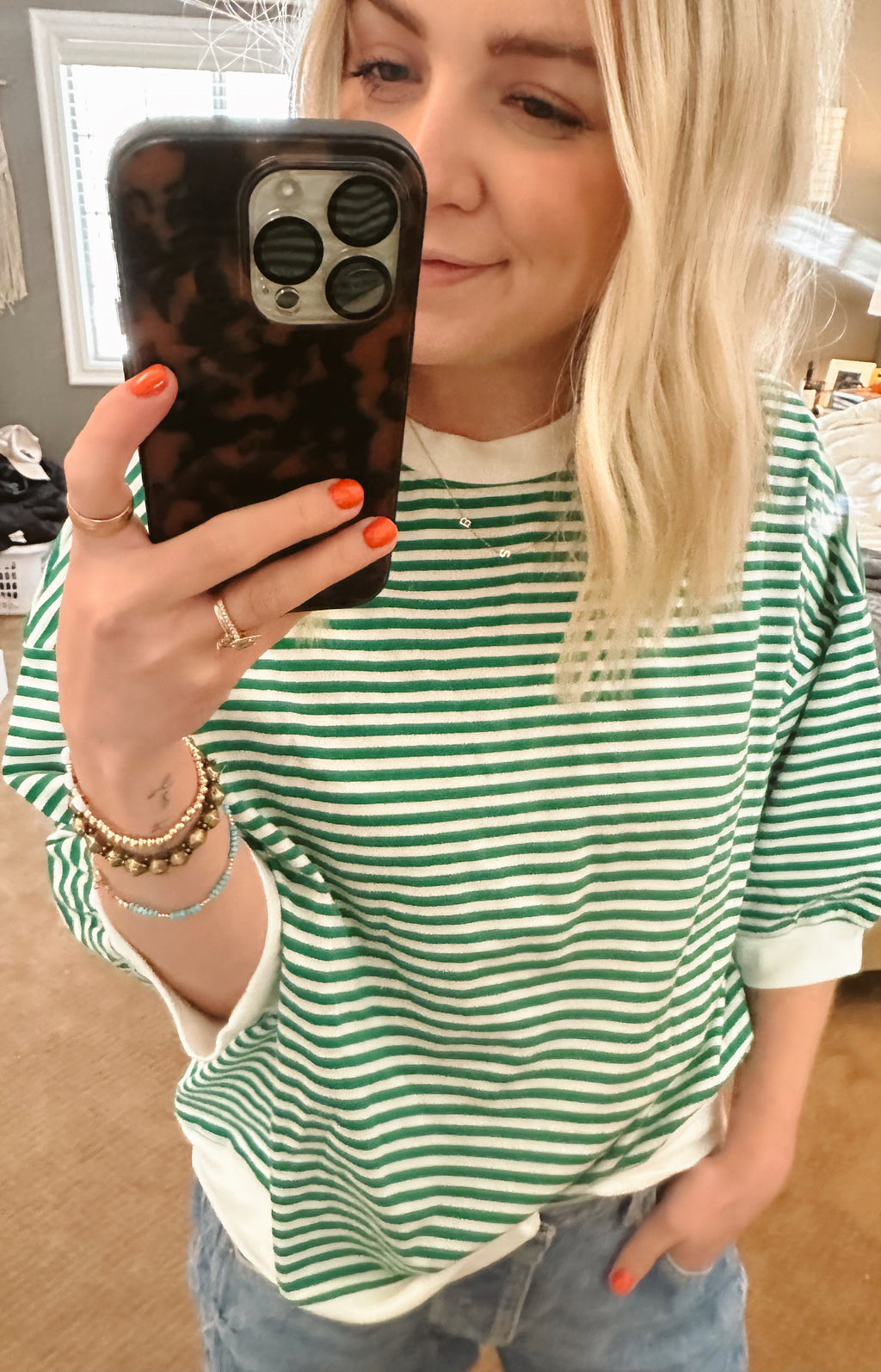Candy Apple Striped Tee - Renegade Revival