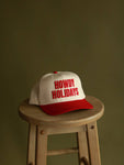 Howdy Holidays! Red Canvas Hat