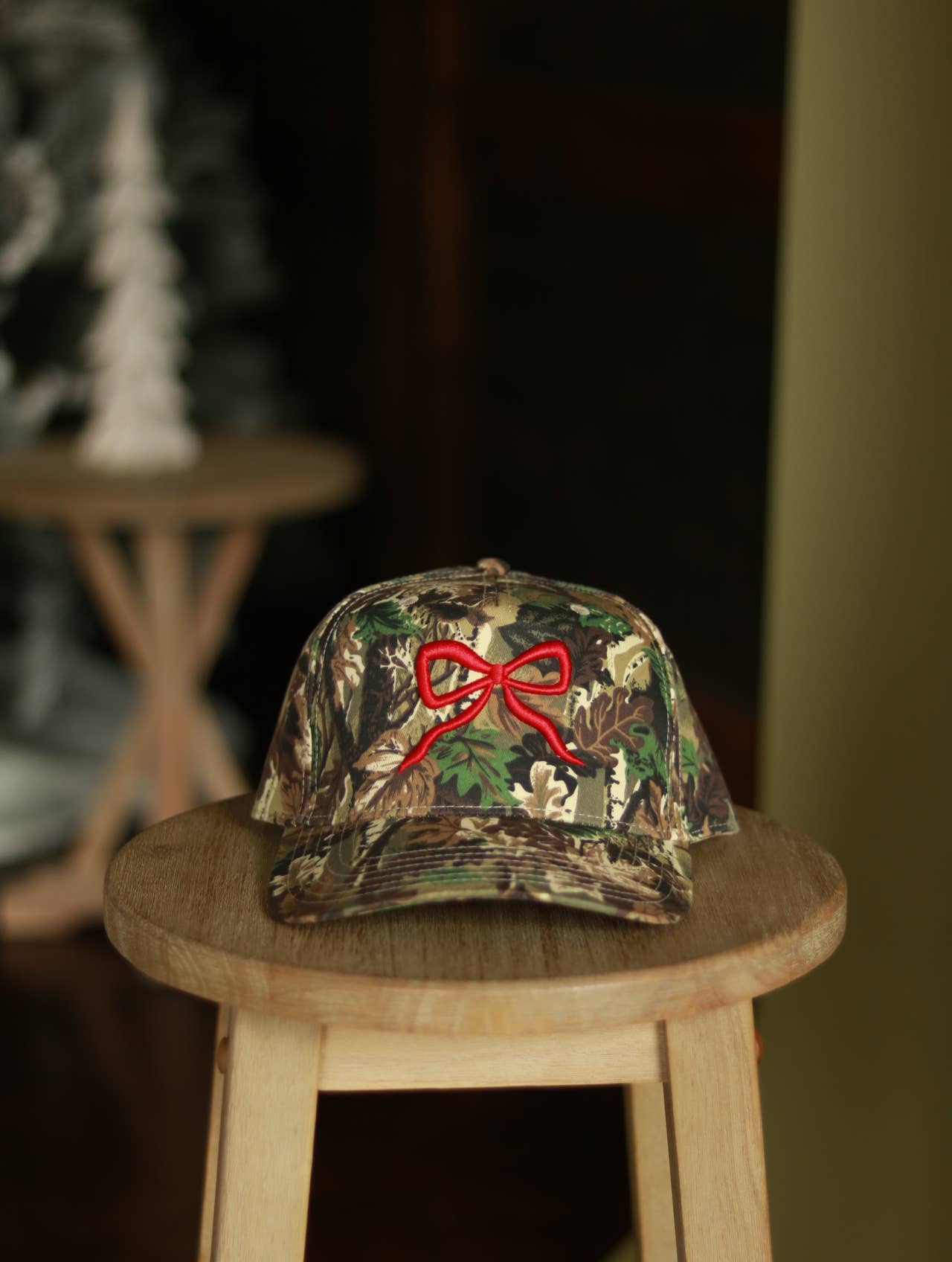 Camo Bow Hat- Electric Christmas Collection