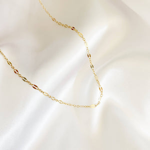 Kamryn Dapped Sequin Layering Chain Necklace Gold Filled - Renegade Revival