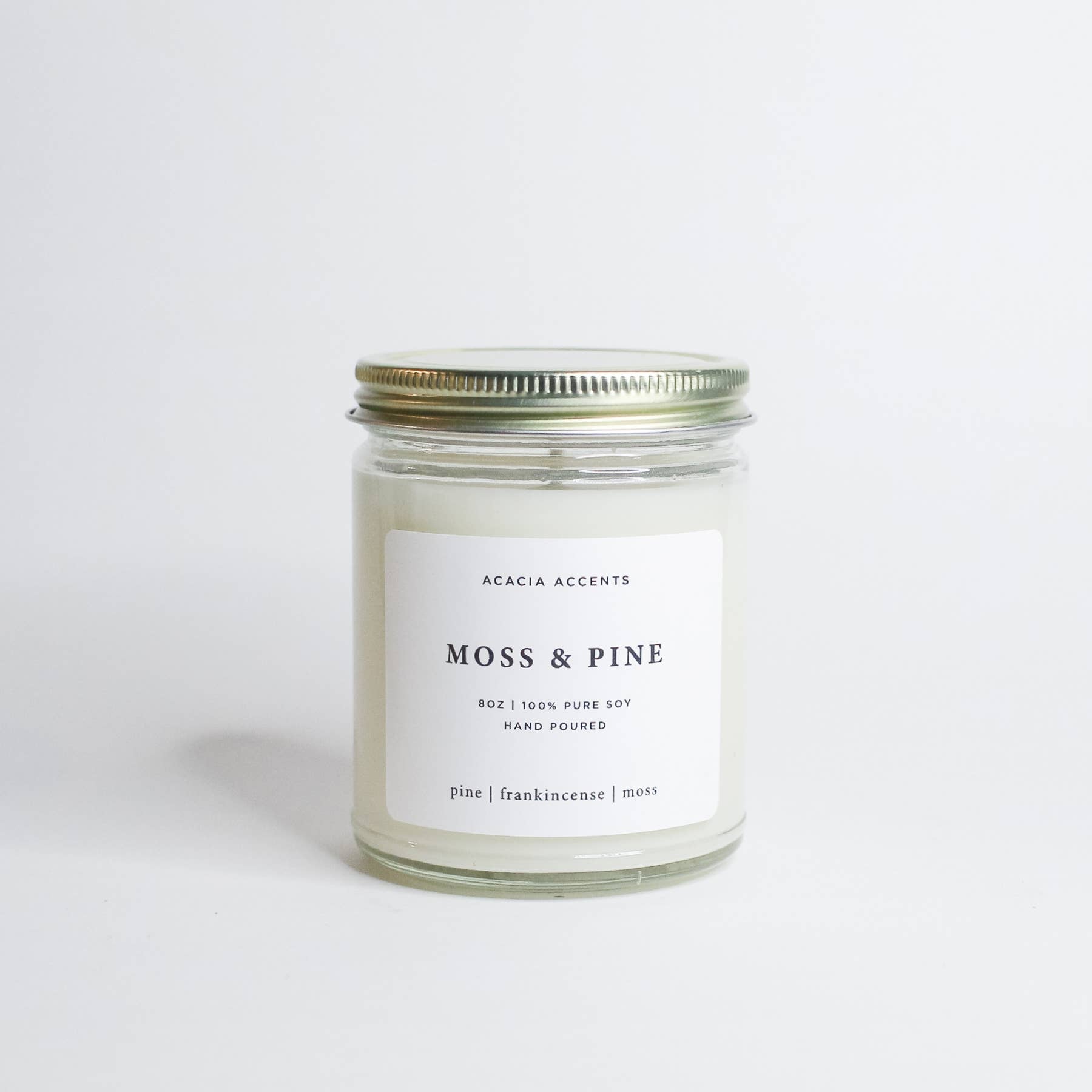 Moss & Pine | Minimal Candle | 100% Soy Candle - Renegade Revival