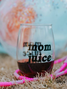 Mom Juice Wine Glass - Renegade Revival
